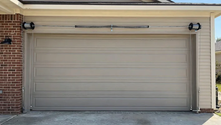 New garage door cables after replacement in Duck Creek, Garland TX